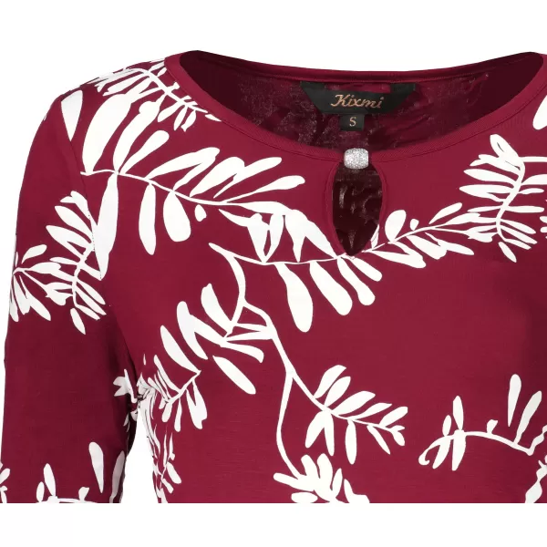  Tricou pentru femei KIXMI ROAN BURGUNDIA 