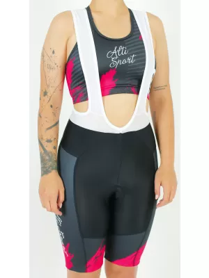 Pantaloni scurți premium pentru ciclism pentru femei ALTISPORT SWE/ALW01S14 ROȘU
