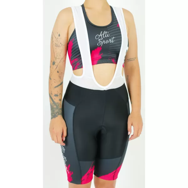  Pantaloni scurți premium pentru ciclism pentru femei ALTISPORT SWE/ALW01S14 ROȘU 