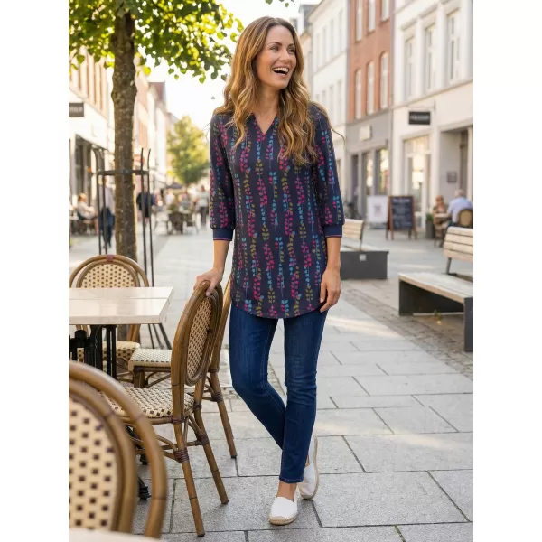  Tricou pentru femei KIXMI ROSALIA ALBASTRU INCHIS 