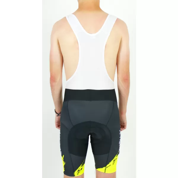  Pantaloni scurți premium pentru ciclism pentru bărbați ALTISPORT SWE/ALM01S13 GALBEN NEON 