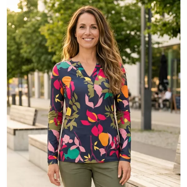 Tricou pentru femei KIXMI ROWENA ALBASTRU INCHIS 