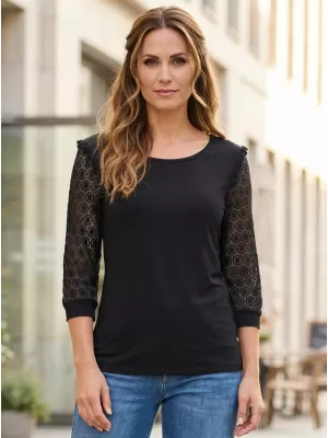 Tricou pentru femei KIXMI REBECA NEGRU