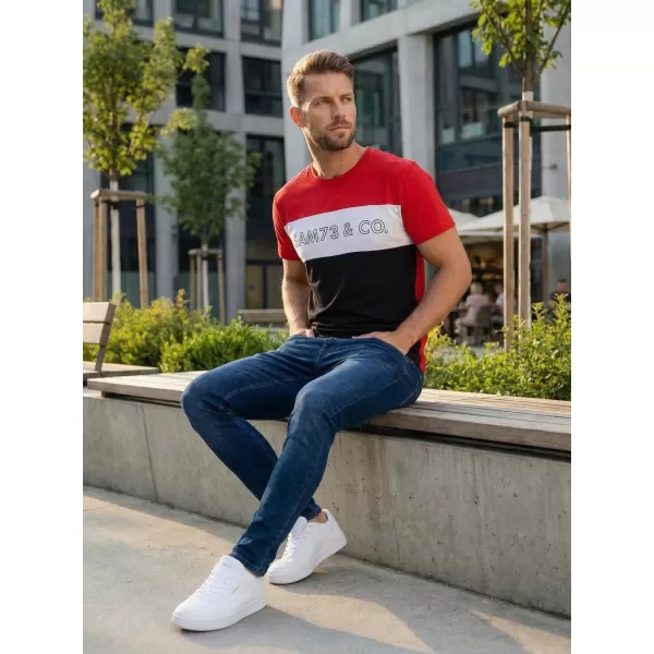  Tricou pentru bărbați SAM 73 SEAMUS MT 828 ROŞU 