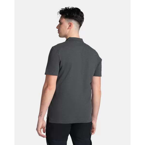  Tricou pentru bărbați cu guler KILPI VILAR-M TM0371KI NEGRU 