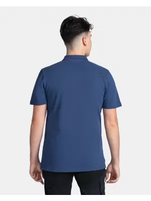 Tricou pentru bărbați cu guler KILPI VILAR-M TM0371KI ALBASTRU ÎNCHIS