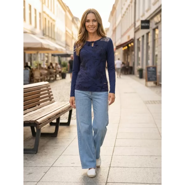  Tricou pentru femei ALTISPORT BELINDA ALBASTRU INCHIS 