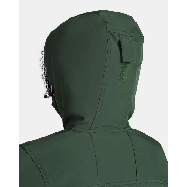  Jachetă softshell de damă KILPI RAVIA-W TL0109KI VERDE ÎNCHIS 