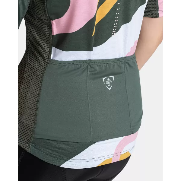  Tricou de ciclism pentru femei KILPI RITAEL-W TL0352KI VERDE ÎNCHIS 
