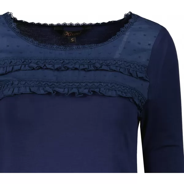  Tricou pentru femei KIXMI RACHEL ALBASTRU INCHIS 