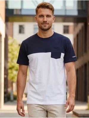 Tricou pentru bărbați SAM 73 SIRIUS MT 826 ALB
