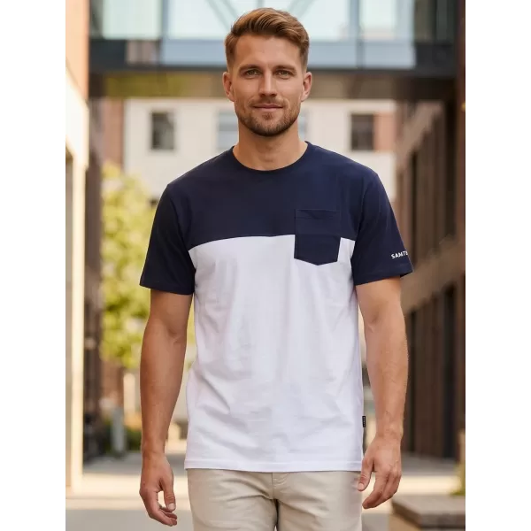  Tricou pentru bărbați SAM 73 SIRIUS MT 826 ALB 