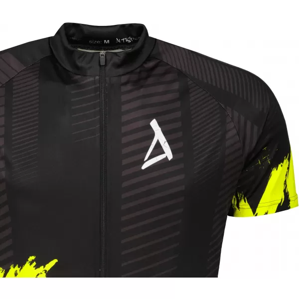  Tricou de ciclism premium pentru bărbați ALTISPORT SWE/ALM01S11 GALBEN NEON 