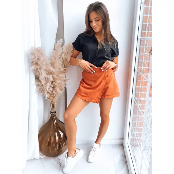  Pantaloni scurți pentru doamne DSTREET DAGER SY0276 PORTOCALE 