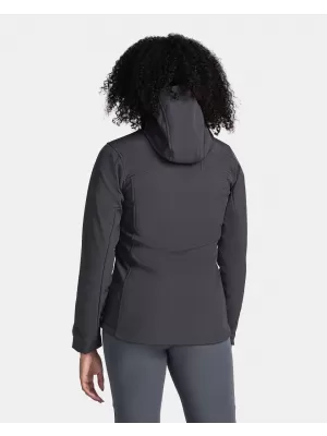 Jachetă softshell pentru femei KILPI RAVIA-W TL0109KI GRI ÎNCHIS/ALBASTRU