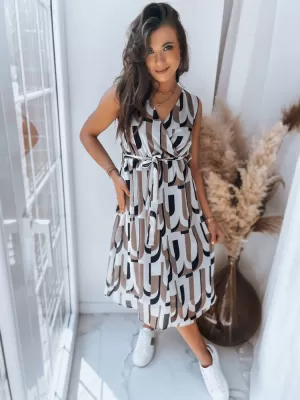 Rochie DSTREET BALI EY2300 ALB -BROWN
