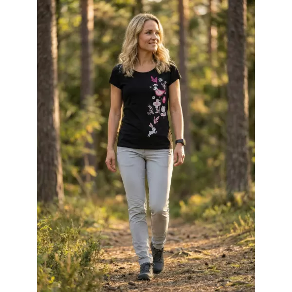  Tricou pentru femei ALTISPORT ALW175122 NEGRU ROZ 