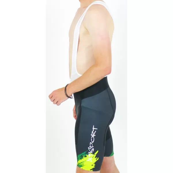  Pantaloni scurți premium pentru ciclism pentru bărbați ALTISPORT SWE/ALM01S13 VERDE 