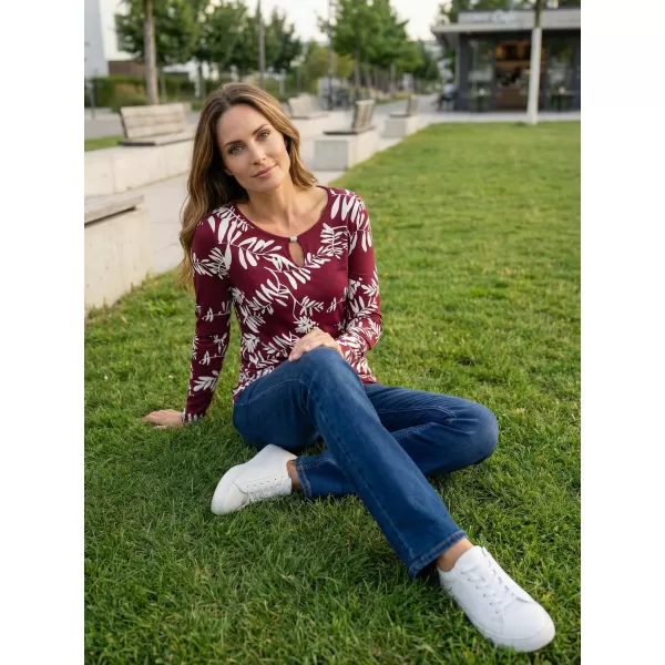  Tricou pentru femei KIXMI ROAN BURGUNDIA 