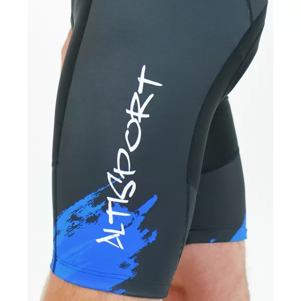  Pantaloni scurți premium pentru ciclism pentru bărbați ALTISPORT SWE/ALM01S13 ALBASTRU 