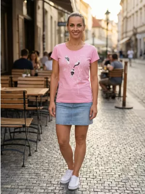 Dámské triko ALTISPORT CARRYOVER ALW182122 SVĚTLE RŮŽOVÁ