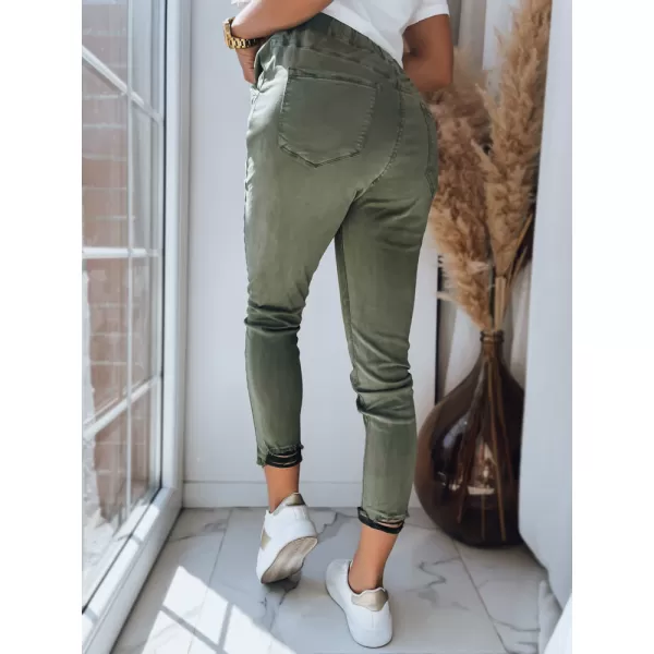  Pantalonii pentru doamne DSTREET MIKI UY1489 VERDE 