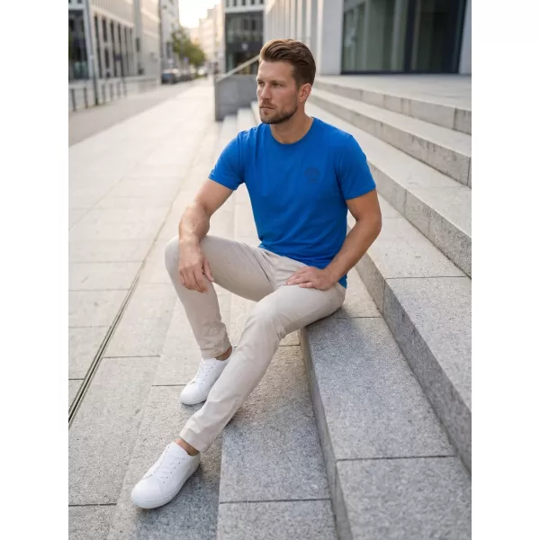  Tricou pentru bărbați SAM 73 DIEGO MT 827 ALBASTRU STRĂLUCITOR 