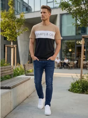 Tricou pentru bărbați SAM 73 SEAMUS MT 828 DE AUR
