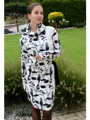 Rochie hanorac de dama ALTISPORT BESSIE ALB