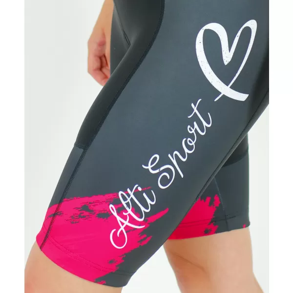  Pantaloni scurți premium pentru ciclism pentru femei ALTISPORT SWE/ALW01S14 ROȘU 