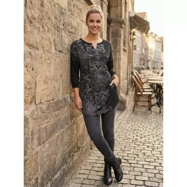  Tricou pentru femei ALTISPORT BLANCH NEGRU 