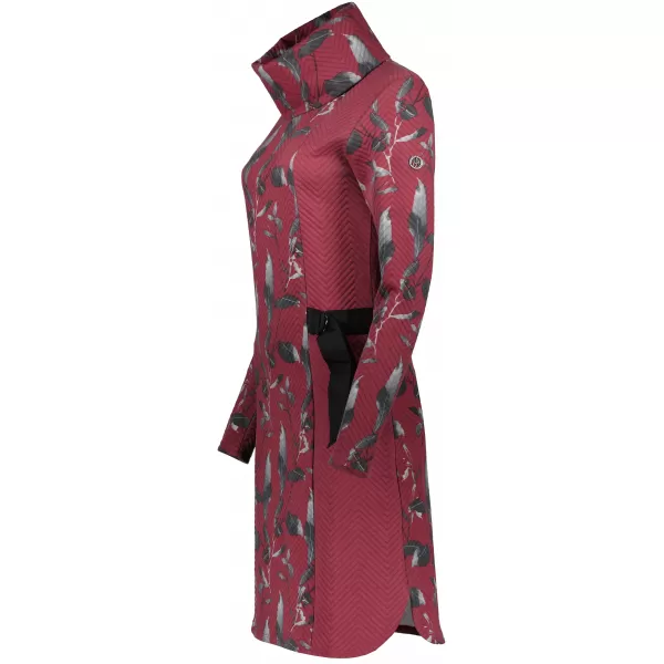  Rochie hanorac de dama ALTISPORT BESSIE BURGUNDIA 