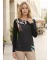 Tricou pentru femei KIXMI RENANA NEGRU