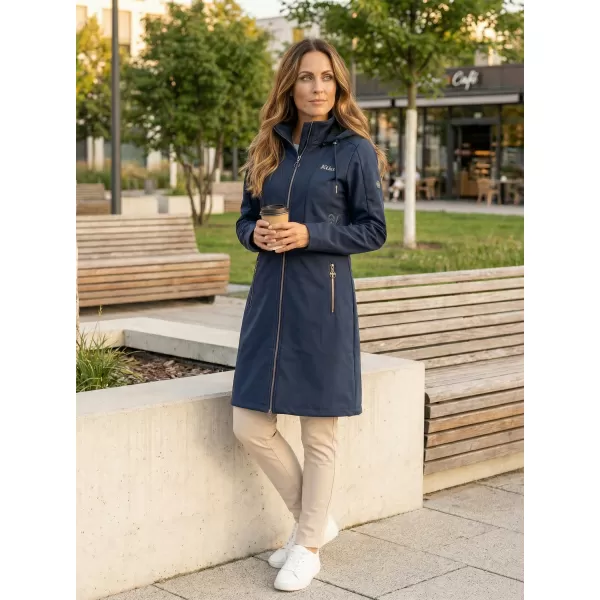  Palton softshell dama KIXMI RITA ALBASTRU INCHIS 