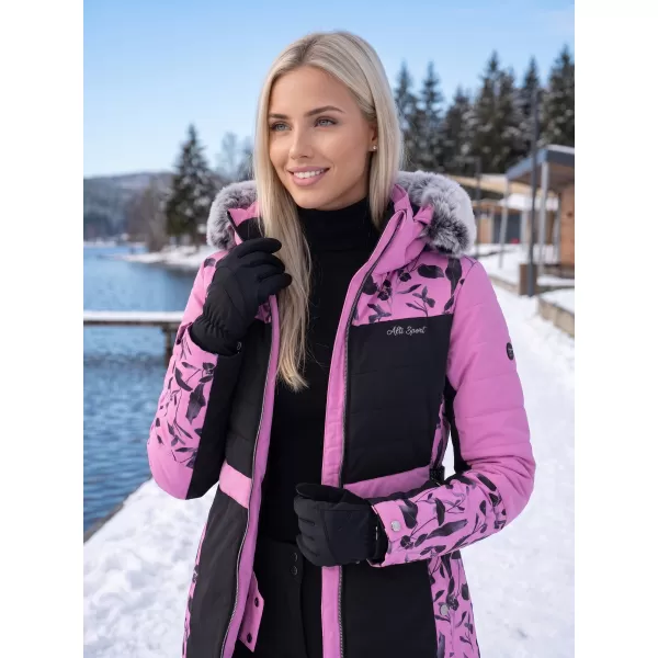  Geaca de iarna dama ALTISPORT BIANCA VIOLET 
