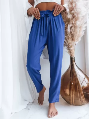 Pantalonii pentru doamne DSTREET ADELIS UY1537 ALBASTRU