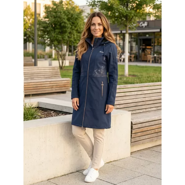  Palton softshell dama KIXMI RITA ALBASTRU INCHIS 