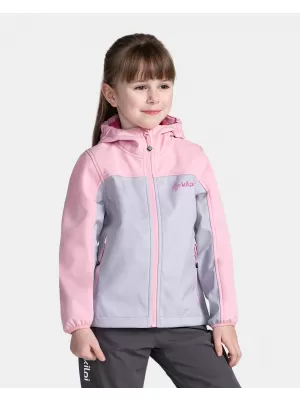 Jachetă softshell pentru fetiță KILPI RAVIA-J TJ0517KI ROZ DESCHIS