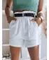 Pantaloni scurți pentru doamne DSTREET MILO SY0301 ALB