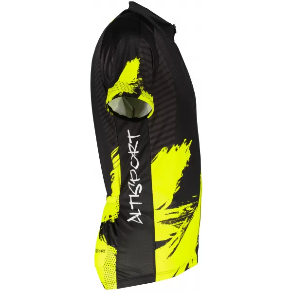  Tricou de ciclism premium pentru bărbați ALTISPORT SWE/ALM01S11 GALBEN NEON 