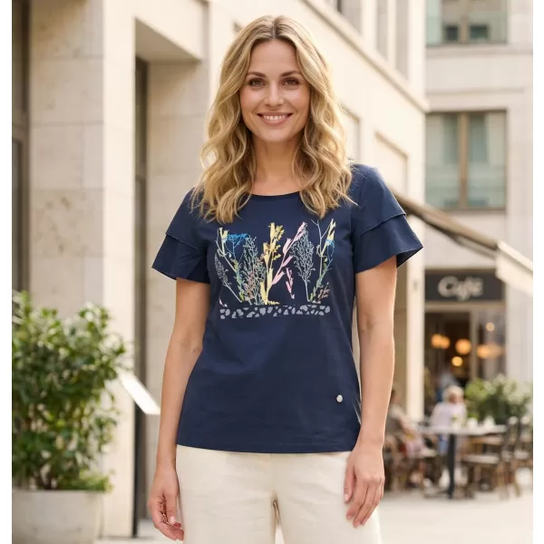 Tricou pentru femei KIXMI RIANNA ALBASTRU INCHIS 