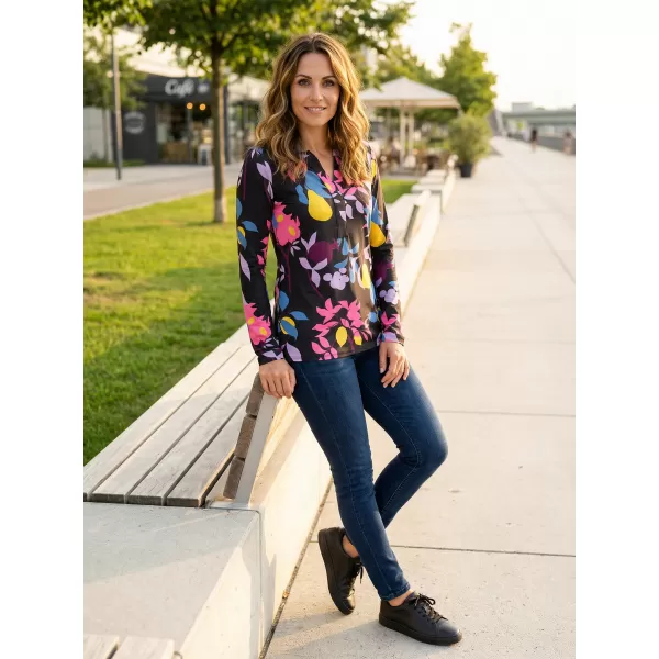  Tricou pentru femei KIXMI ROWENA NEGRU 