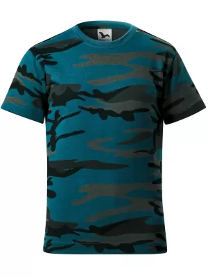 Tricou pentru copii MALFINI CAMOUFLAGE 149 CAMUFLAJ/BENZINĂ