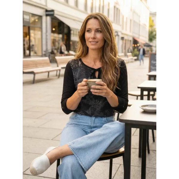  Tricou pentru femei ALTISPORT BELINDA NEGRU 