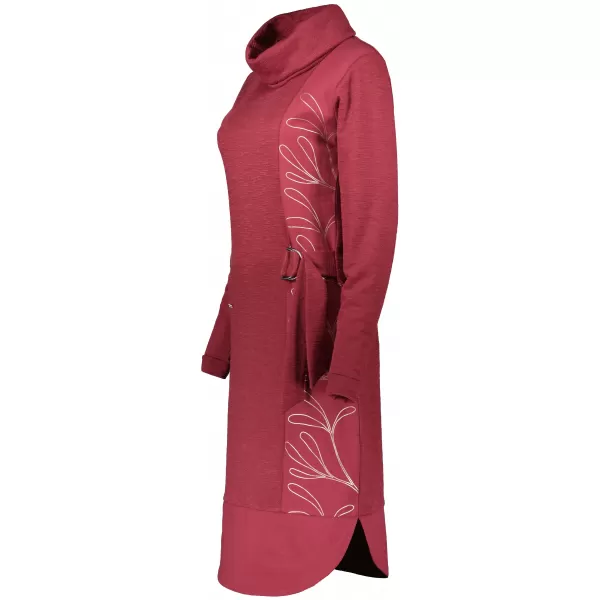  Rochie hanorac de dama KIXMI RENIE BURGUNDIA 
