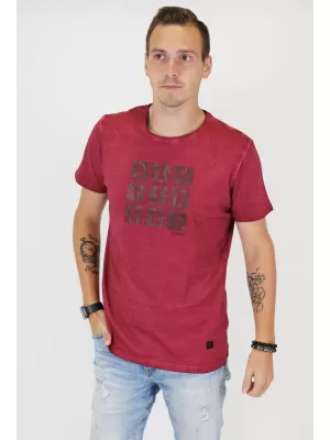 Tricou pentru bărbați ALTISPORT BARRY BURGUNDIA