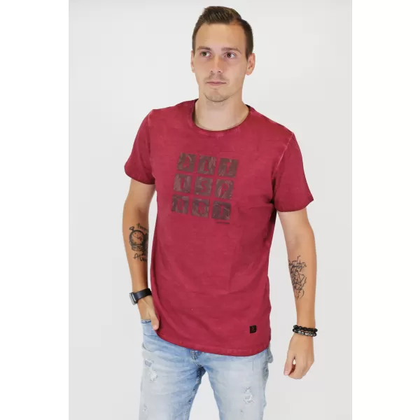  Tricou pentru bărbați ALTISPORT BARRY BURGUNDIA 