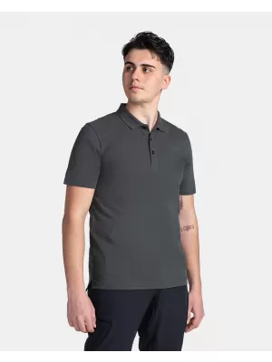 Tricou pentru bărbați cu guler KILPI VILAR-M TM0371KI NEGRU