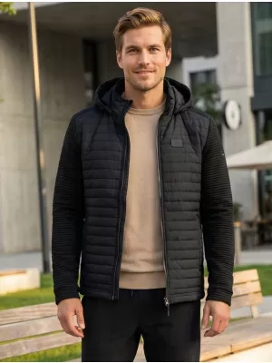 Jachetă softshell pentru bărbați KIXMI RAFAEL NEGRU