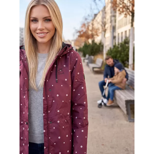  Geaca de toamna de dama ALTISPORT OWEDA LJCB628 BURGUNDIA 